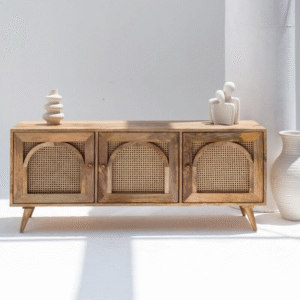 Vandana Lunaris Vista Arch Decor Wooden TV Unit