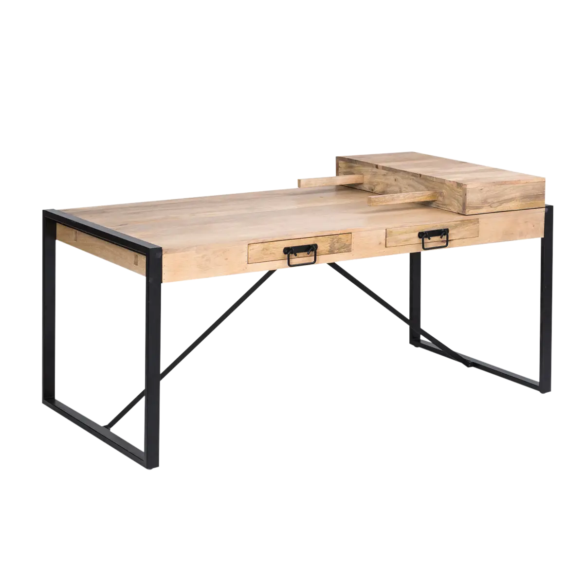 Vandana Solace Sereno mango wood dining table with extensions Vandana Solace Sereno mango wood dining table with extensions