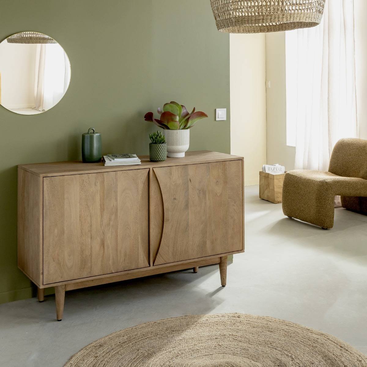 Vandana Sereno Flux mango wood sideboard Vandana Sereno Flux mango wood sideboard