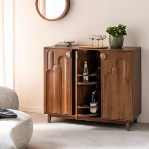 Vandana Prime Terra mango wood bar cabinet