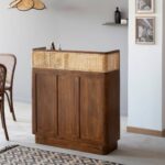 Vandana Prime Vento mango wood and cane bar