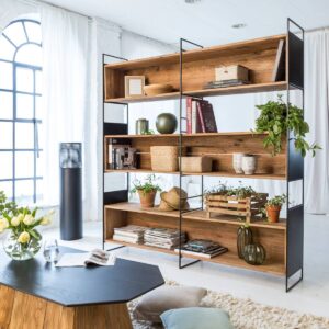 Vandana Grand Zentrix 180cm Recycled Wood Bookshelf
