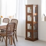 Vandana Maxima Radiant mango wood glass column
