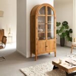 Vandana Maxima Grand 4-Door Acacia Wood Display Cabinet