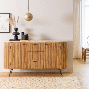 Vandana Radiant Vesta mango wood and terrazzo sideboard