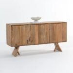 Vandana Falcon Grand 3-Door Wooden Sideboard with Spacious Elegant Storage for Modern Interiors