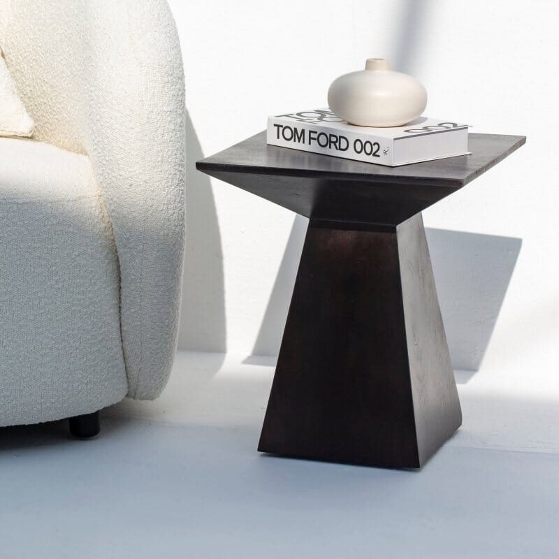 Vandana Orion Arion Black Side Table Modern Minimalist Wooden Accent Furniture Design Vandana Orion Arion Black Side Table Modern Minimalist Wooden Accent Furniture Design