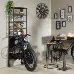 Vandana Optima Nimbus black metal motorcycle front shelf