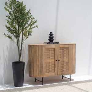 Vandana Arista Grand 2-Doors Rattan Sideboard for Stylish Modern Indoor & Outdoor Interiors