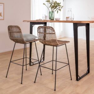Vandana Solace Terra high table in acacia wood