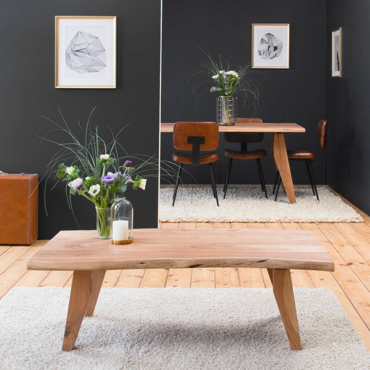 Vandana Aston Lunaris acacia wood coffee table Vandana Aston Lunaris acacia wood coffee table