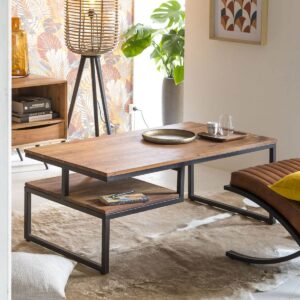 Vandana Aston Vesta acacia wood coffee table