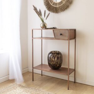 Vandana Elara Grand copper-effect metal console