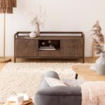 Vandana Mira Radiant brown mango wood TV stand