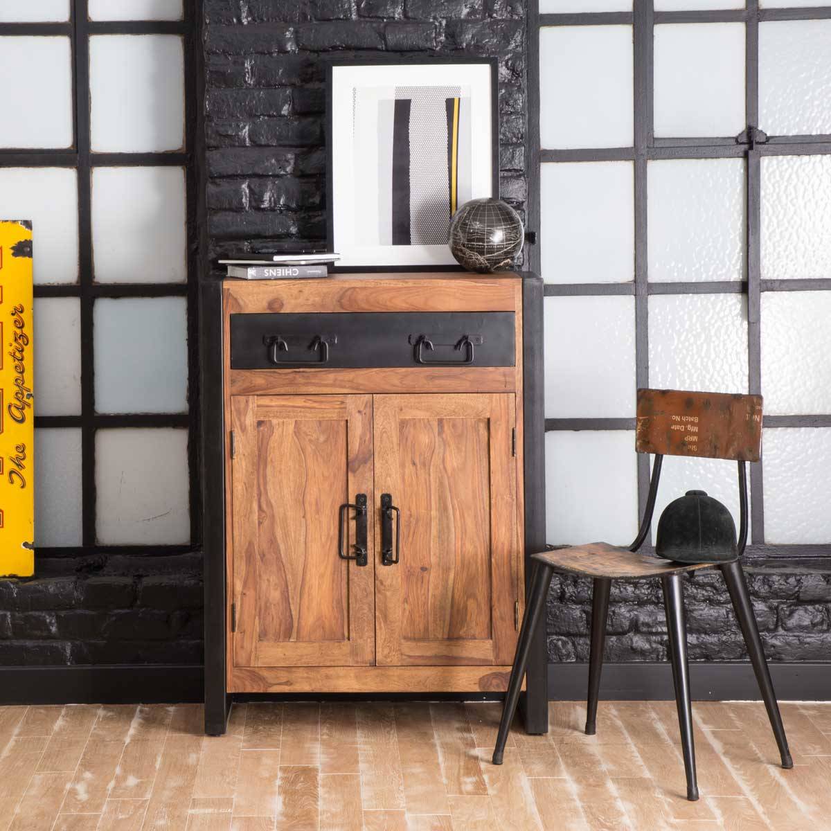 Vandana Radiant Orion acacia wood sideboard, 80 cm, Havana Vandana Radiant Orion acacia wood sideboard, 80 cm, Havana