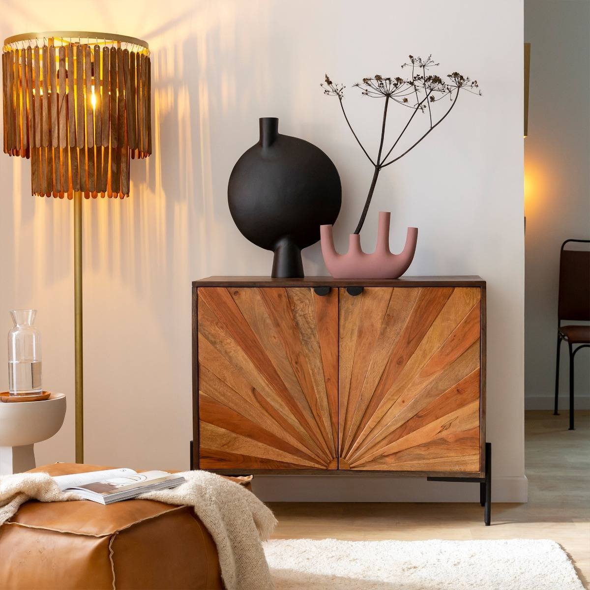 Vandana Sereno Orion small acacia wood sideboard Vandana Sereno Orion small acacia wood sideboard
