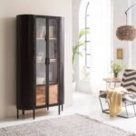 Vandana Maxima Cresta metal and mango wood display case