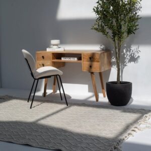 Vandana Lunaris Nimbus Desk Console Table Modern Minimalist Solid Wood Accent Furniture