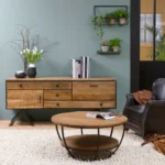 Vandana Nimbus Hexa mango wood coffee table