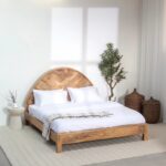 Vandana Solace Zenova Solid Mango Wood Bed for Stylish Modern Bedroom Interiors & Comfort