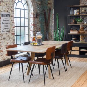 Vandana Solace Hexa Dining table with extensions in mango wood