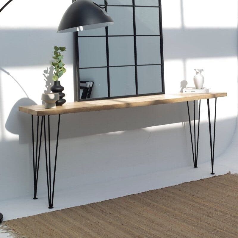 Vandana Sierra Stellar Mango Wood Console Table Multiple Sizes & Leg Options Available Vandana Sierra Stellar Mango Wood Console Table Multiple Sizes & Leg Options Available