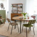 Vandana Nimbus Zentrix round mango wood dining table