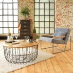Vandana Aston Zenova coffee table in mango wood and metal