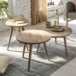 Vandana Aston Astra mango wood nesting coffee table