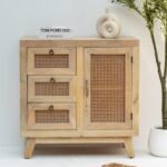 Vandana Pebble Zentrix Wooden Sideboard for Stylish Indoor & Outdoor Modern Home Interiors