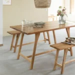 Vandana Solace Arista acacia wood high table