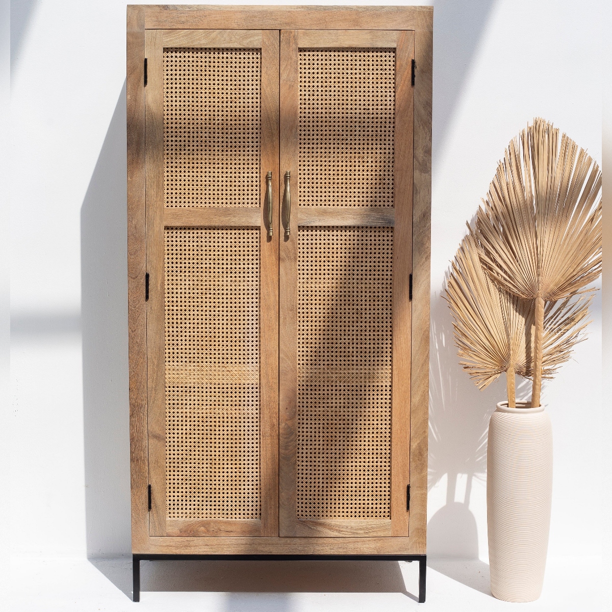 Vandana Vesta Optima Rattan Wooden Closet Modern Natural Woven Storage Furniture Design Vandana Vesta Optima Rattan Wooden Closet Modern Natural Woven Storage Furniture Design