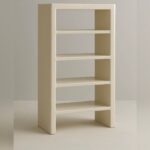 Vandana Altis Aureo Off White Microconcrete Display Shelves Unit Modern Minimalist Design