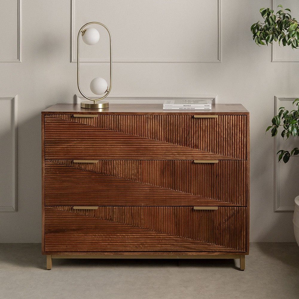 Vandana Nova Aureo mango wood chest of drawers Vandana Nova Aureo mango wood chest of drawers