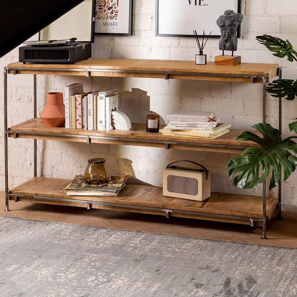 Vandana Nova Prime 3-shelf shelf in Inme mango wood Vandana Nova Prime 3-shelf shelf in Inme mango wood