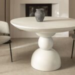 Vandana Hexa Aureo Mango Wood Dining Table (Ø120 cm)