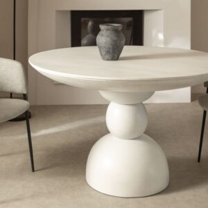 Vandana Hexa Aureo Mango Wood Dining Table (Ø120 cm)
