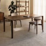 Vandana Hexa Astra Rectangular dining table 200x90 cm in Gina mango wood
