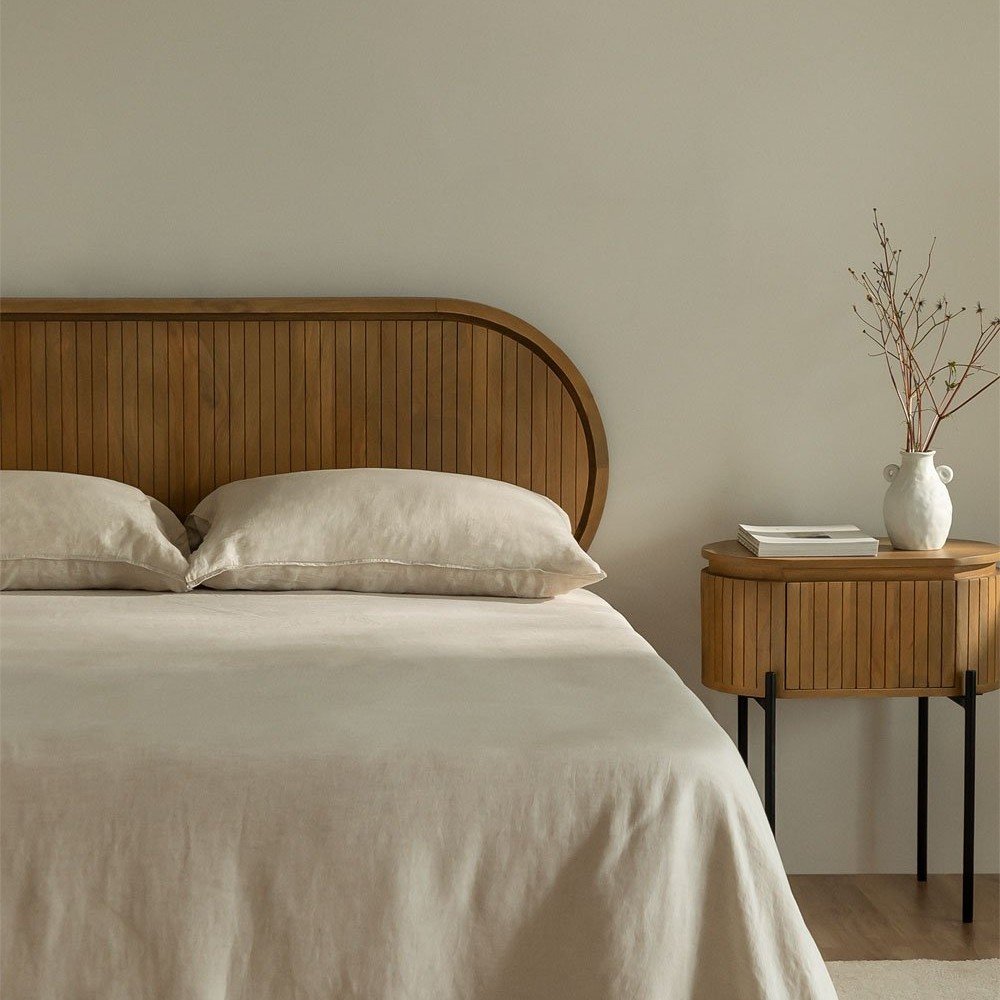 Vandana Flux Aureo Headboard for 150cm bed in mango wood Analis Vandana Flux Aureo Headboard for 150cm bed in mango wood Analis