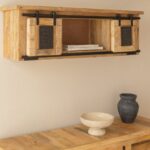 Vandana Flux Cresta mango wood wall shelf