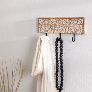 Vandana Flux Prime Mango Wood Wall Coat Rack