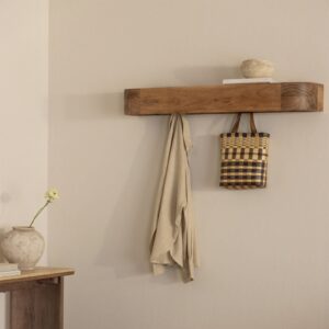 Vandana Flux Maxima Wall coat rack in Phrygian acacia wood