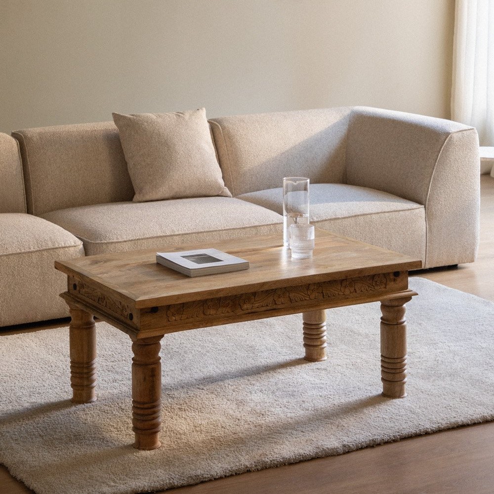Vandana Grand Nimbus Mango Wood Coffee Table Vandana Grand Nimbus Mango Wood Coffee Table