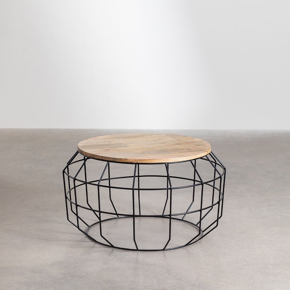 Vandana Grand Solace Round coffee table in mango wood (Ø72 cm) Koti Vandana Grand Solace Round coffee table in mango wood (Ø72 cm) Koti