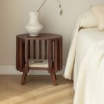 Vandana Nova Merino Bedside 50x35 cm in acacia wood Dragor