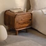 Vandana Nova Aureo 50x43 cm mango wood bedside table
