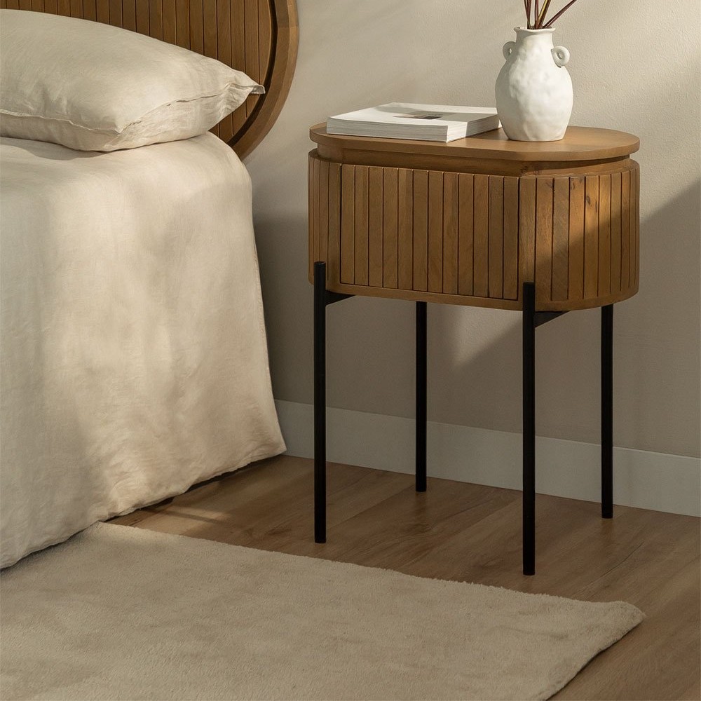 Vandana Nova Aston mango wood bedside table Vandana Nova Aston mango wood bedside table