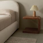 Vandana Nova Vertex Acacia Wood Vacry Bedside Table
