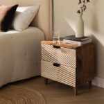 Vandana Nova Mira mango wood bedside table