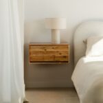 Vandana Nova Stellar acacia wood floating bedside table